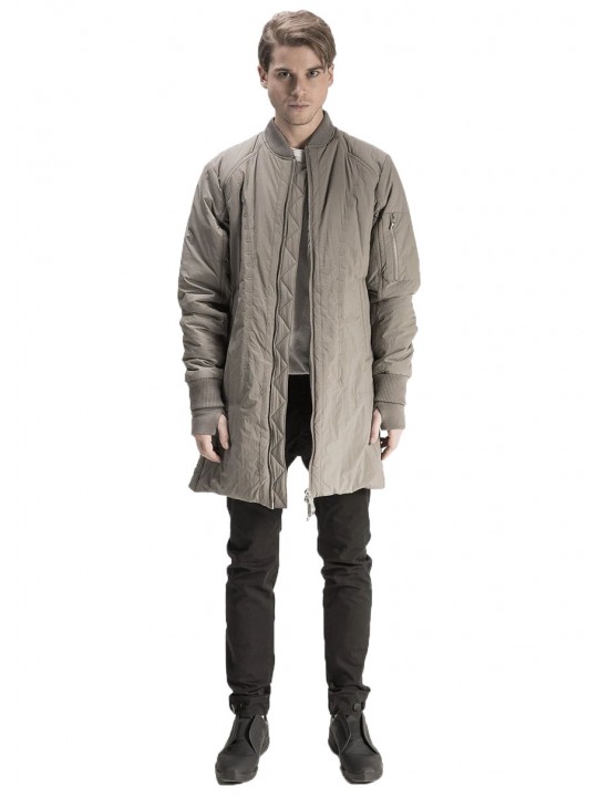 MINK BOMBER JACKET WITH SHORT BACK