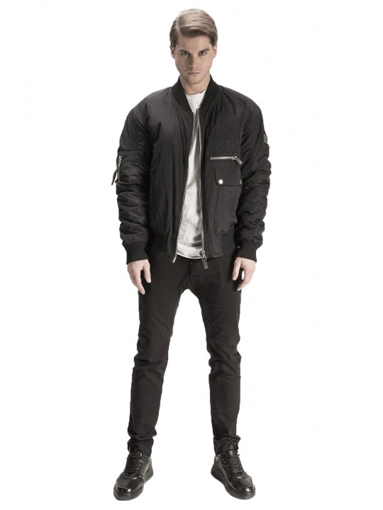 BLACK BOMBER JACKET