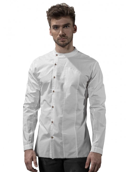 WHITE ASYMMETRICAL SHIRT