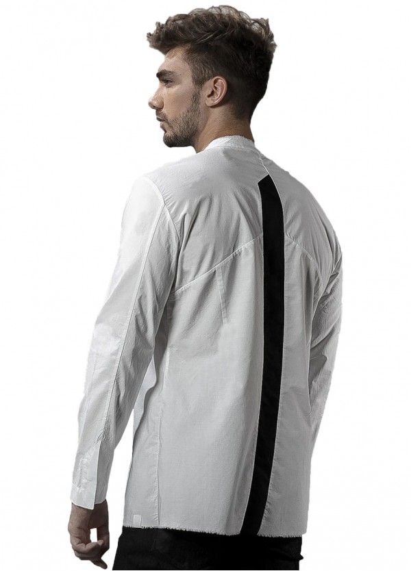 WHITE ASYMMETRICAL SHIRT