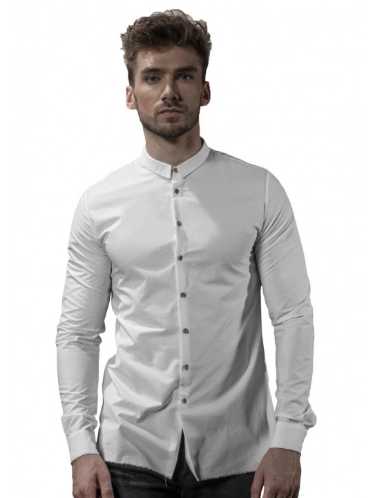 WHITE TINY COLLARED SHIRT