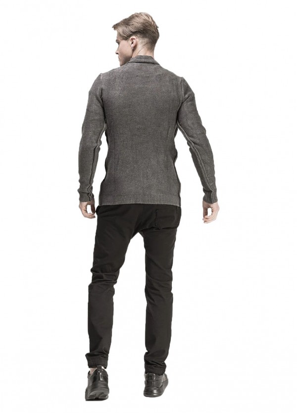 ANTHRACITE CREW NECK SWEATER